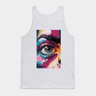 Colourful Eye closeup Tank Top